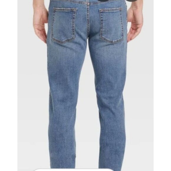 Mens Goodfellow & Co Slim Straight Fit Denim Jeans W38 L30 Light Wash Total Flex - Picture 2 of 12